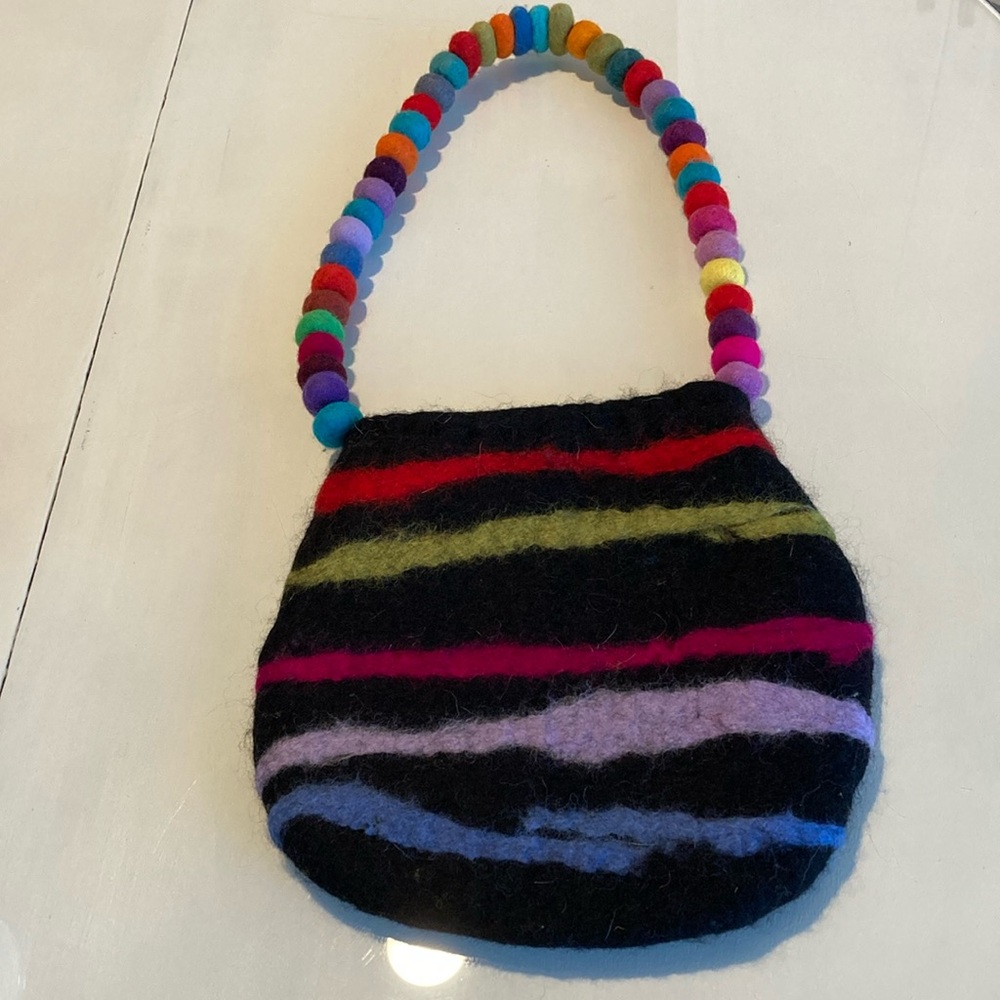 Boiled Wool Shoulder Bag